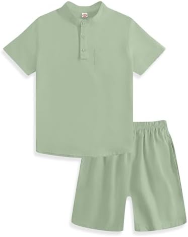 JiAmy Boys 2-Piece Casual Summer Outfits