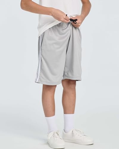 Real Essentials 5 Pack Boys Basketball Shorts with Pockets