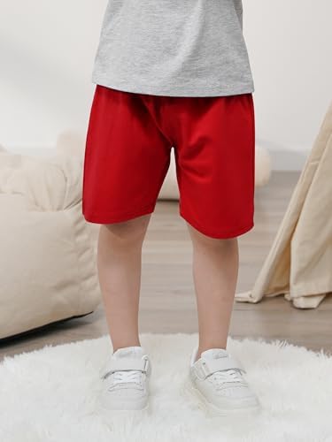Resinta 5-Piece Toddler Boys Cotton Shorts Set