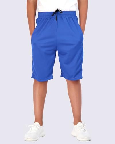 Real Essentials Boys 5 Pack Basketball Shorts