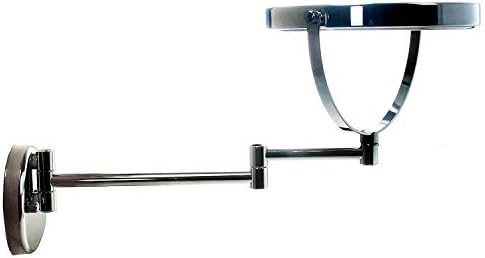 FUDGIO Wall-Mounted Vanity Mirror with Two-Sided Shaving Makeup Features