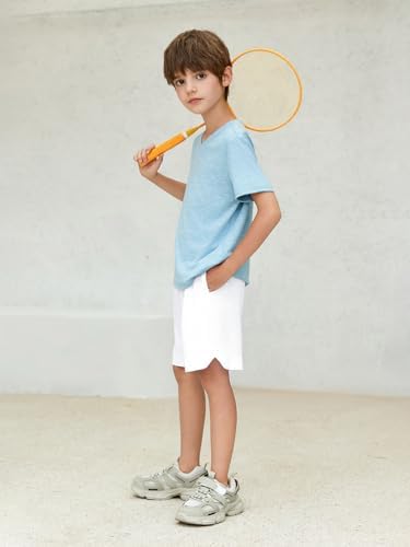 boys athletic performance shorts high-waisted