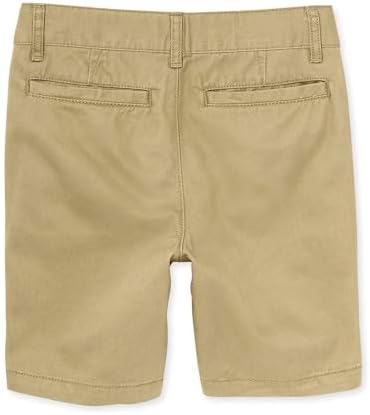The Childrens Place Boys Stretch Chino Shorts 12 Flax Premium Fit