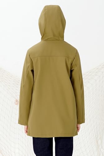 SOLOCOTE Boys Waterproof Rain Jacket
