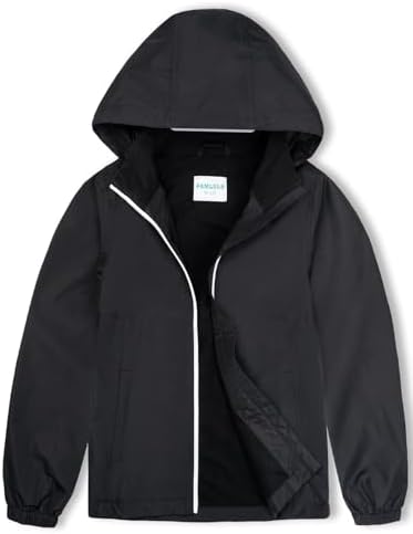 PAMLULU Boys Girls Kids Softshell Jacket With Hood