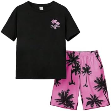 Bamboo Coconut Tree Print Summer Toddler Boys Comfort Style