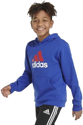 Adidas Boys Long Sleeve Fleece Pullover with Stay Warm