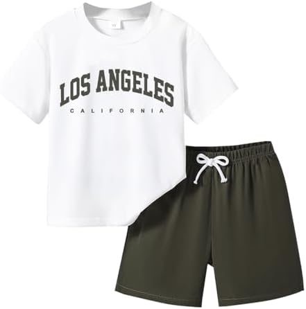 Toddler Boy Letter Print Outfit Set