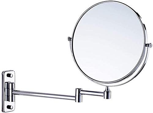 FUDGIO Wall-Mounted Vanity Mirror Folding Telescoping Beauty Assistant