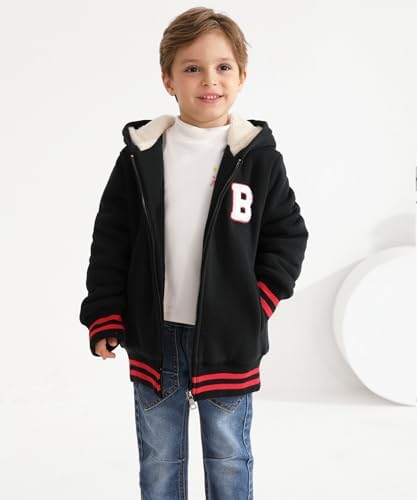 Bumeex Kids Boys Sherpa Fleece-Lined Jacket