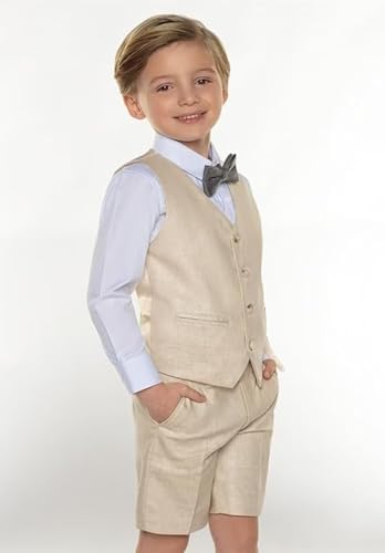 2-Piece Slim Fit Boys Linen Summe