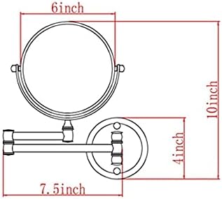 DEIHGE Double-Sided Adjustable Makeup Mirror with Magnification