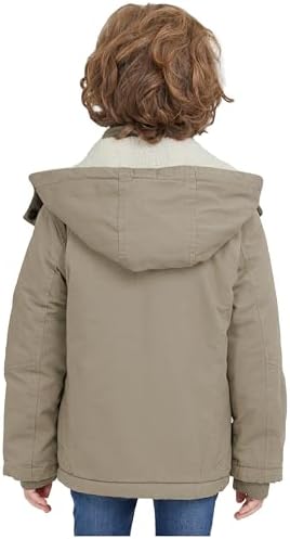 WenVen Boys Winter Sherpa JacketThick Insulation and Style