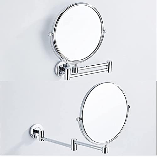 DEIHGE Magnification Wall Mounted Makeup Mirror - Double Sided 360 Swivel Foldable