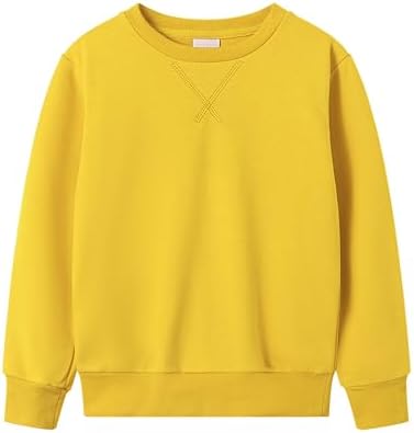 SpringGege Youth Basic Crewneck Pullover for Boys 3-14