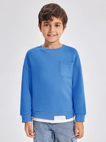 Haloumoning Boys Fleece Lined Sweatshirts for Fall Fashion