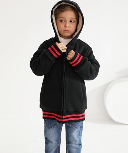 Bumeex Kids Boys Sherpa Fleece-Lined Jacket
