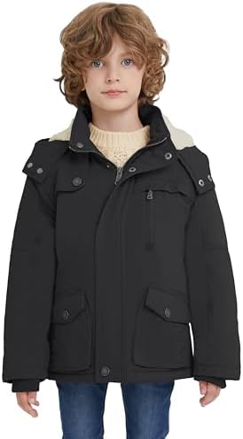 WenVen Boys Winter Thick Cotton Coat