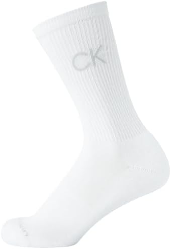 Calvin Klein Boys Crew Socks 6 Pack Stretch Comfort Mid Calf