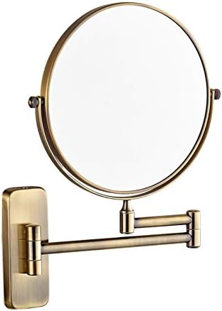 Wall-Mounted Makeup Mirror with Swivel Design