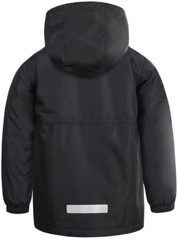 PAMLULU Boys Girls Kids Softshell Jacket With Hood