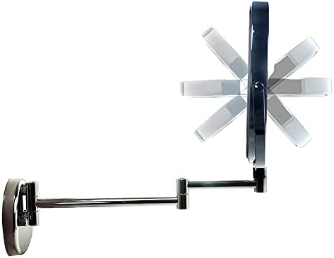 FUDGIO Wall-Mounted Vanity Mirror with Two-Sided Shaving Makeup Features
