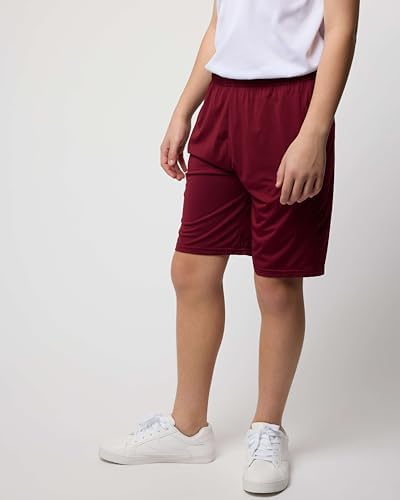 Real Essentials 5-Pack Youth Dry Fit Basketball Shorts
