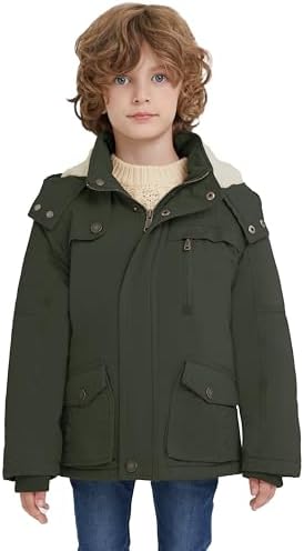 WenVen Boys Winter Thicken Cotton Coat