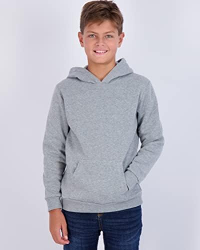 Real Essentials 3-Pack Youth Fleece Long Sleeve Soft Pullover Hoodie - Boys Girls