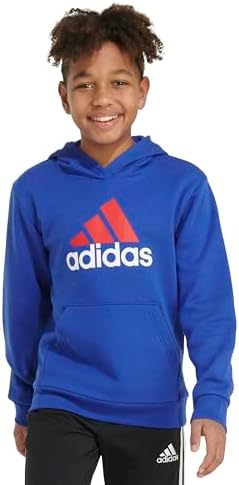 Adidas Boys Long Sleeve Fleece Pullover with Stay Warm