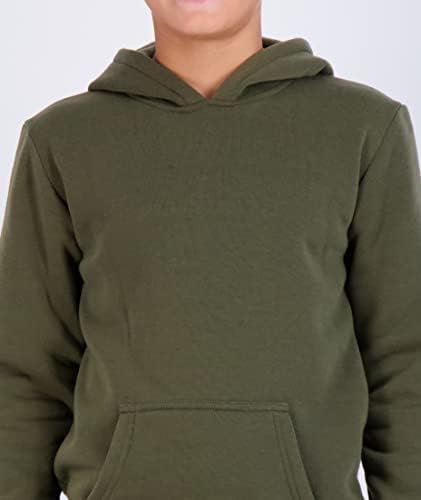 Real Essentials 3 Pack Youth Fleece Hoodie Sweatshirt for Boys Girls