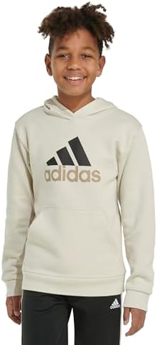 Adidas Boys Long Sleeve Fleece Pullover Hoodie