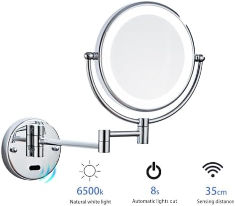 Lighted Makeup Mirror with Sensor Rose Gold Vanity