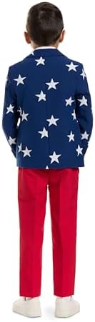 Patriotic 4th of July Boys USA Flag Suit