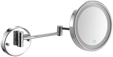 TYCQFCL Lighted Makeup Mirror Plug-In Chrome LED