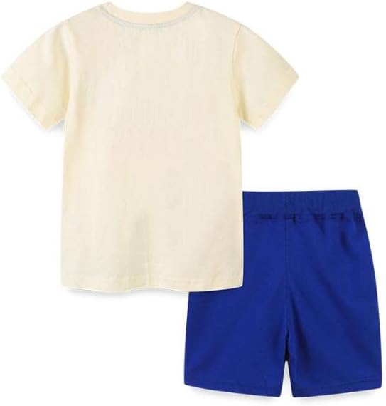 Warmstraw toddler boys short sets Machine Washable Cotton Set