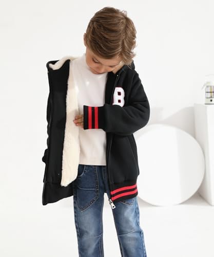 Bumeex Kids Boys Sherpa Fleece-Lined Jacket
