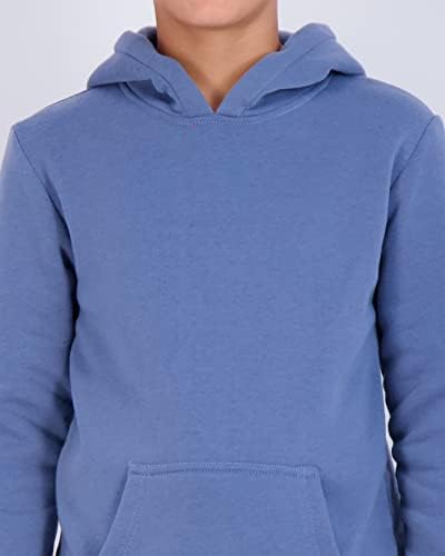 Real Essentials 3-Pack Youth Fleece Long Sleeve Soft Pullover Hoodie - Boys Girls