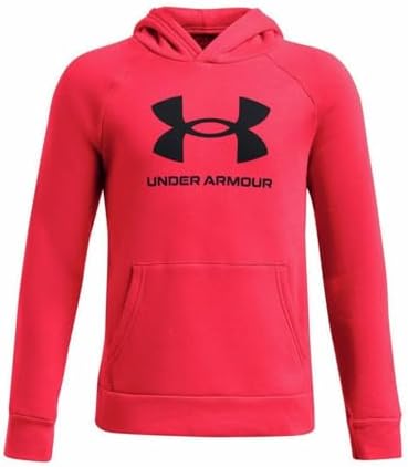 Under Armour Boys Rival Fleece Big Logo Hoodie Ultra-softAdjustableStyle