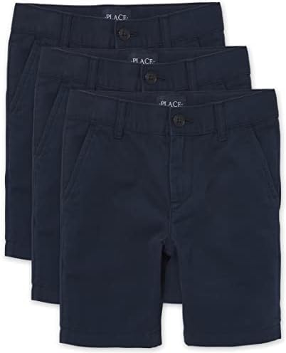 boys NAVY Stretch Chino Shorts from The Childrens Place