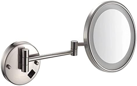 Magnifying Wall Mirror with LCD Lights