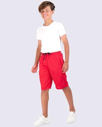 Real Essentials Boys 5 Pack Basketball Shorts