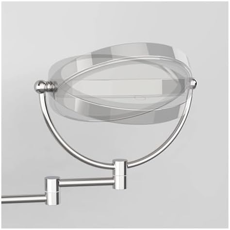 Wall-Mounted Light-Up Makeup Mirror with 360 Swivel and Touch Control
