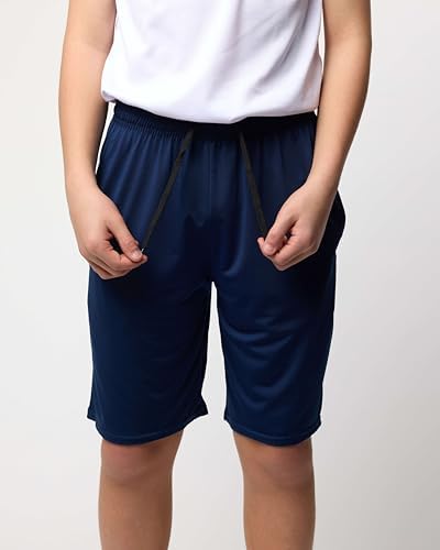 Real Essentials 5-Pack Youth Dry Fit Basketball Shorts