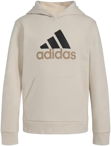 Adidas Boys Long Sleeve Fleece Pullover Hoodie