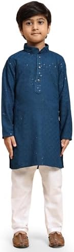 Boys Cotton Kurta Set Indian Traditional Wear