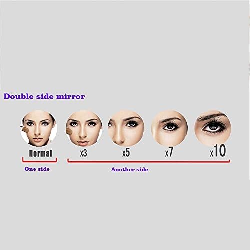 DEIHGE Double-Sided Adjustable Makeup Mirror with Magnification
