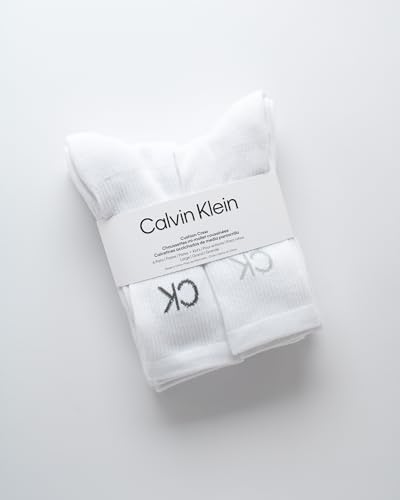 Calvin Klein Boys Crew Socks 6 Pack Stretch Comfort Mid Calf
