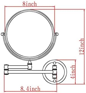 Sturdy Double-Sided Makeup Mirror for Bathroom