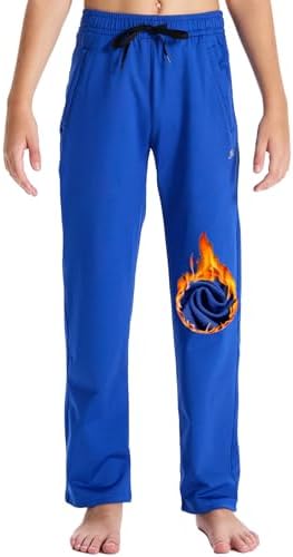 Gym-Ready Stay Cozy All Day Water-Resistant Premium Fleece Youth Boys Sweatpants